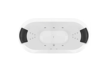 Mintori 1790 Freestanding Dolce Vita 18-Jet Spa Bath — White Baths, Acrylic Baths, Oval Baths