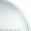 KR8080HN Round 18mm Bevel Edge Mirror