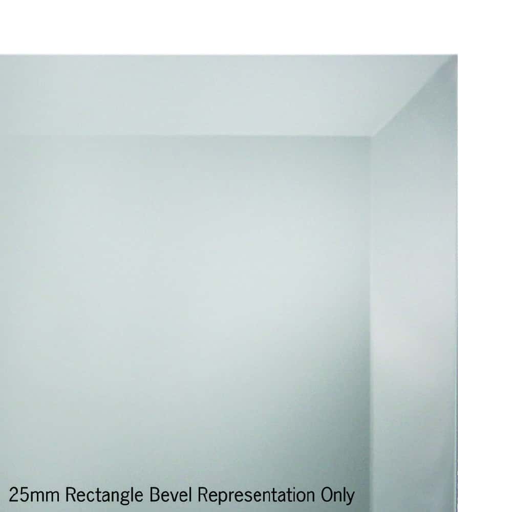 MS7575GTD Square 25mm Bevel Edge Mirror with Demister