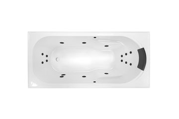 Modena 1635/1785 Dolce Vita 16-Jet Spa Bath — White Baths, Acrylic Baths, Built In Baths, Rectangular Baths