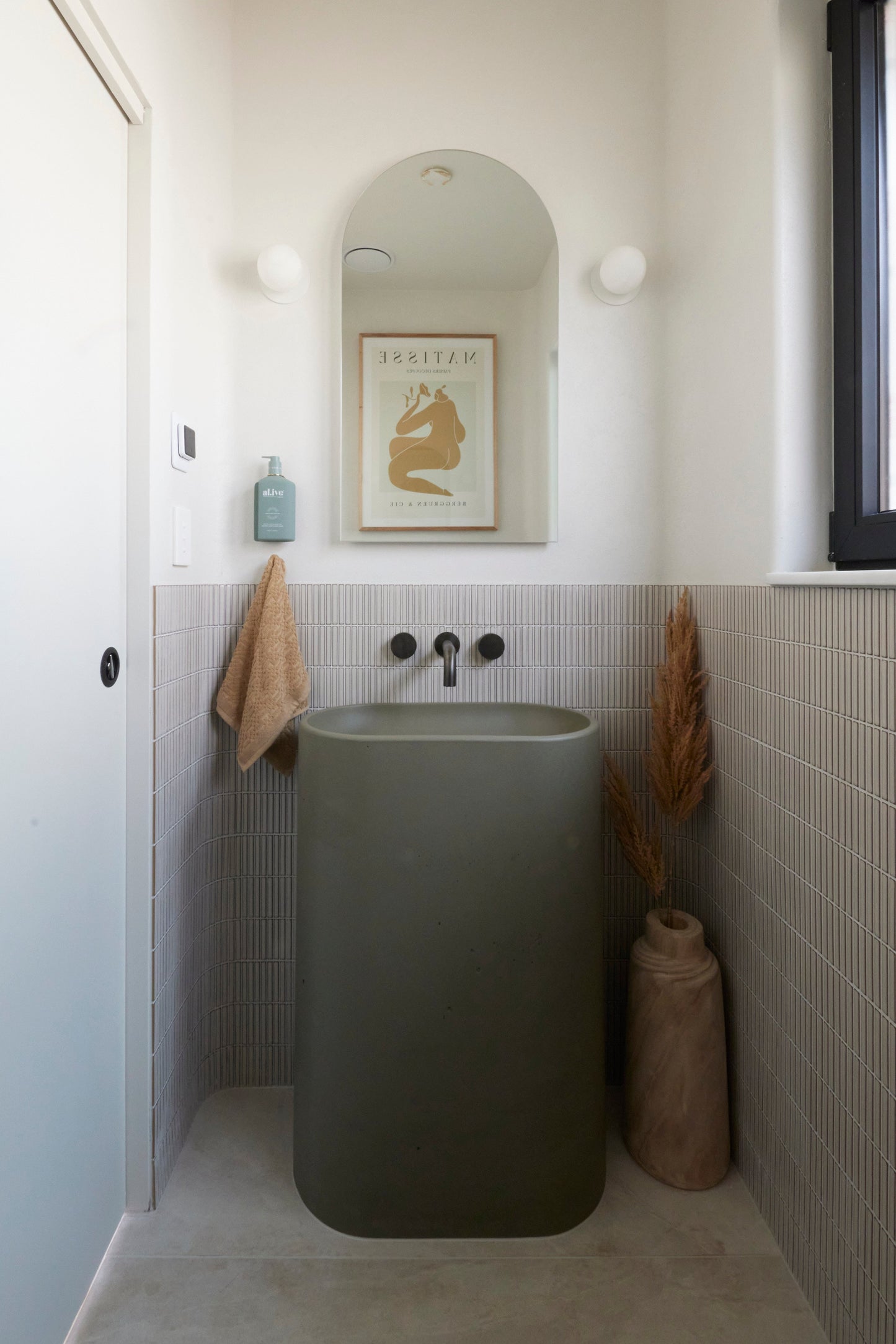 Molli Freestanding Basin (Olive)