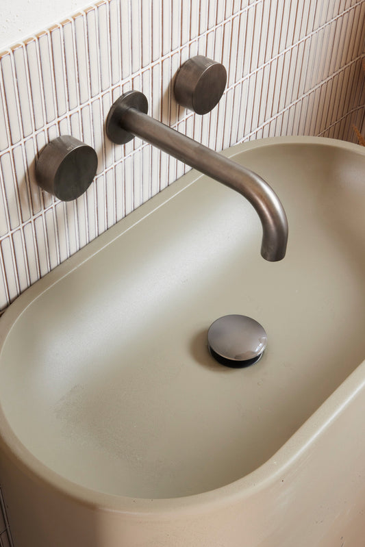 Molli Freestanding Basin (Olive)