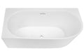 Natalia 1500 Back-To-Corner Freestanding Bath with Integrated Overflow