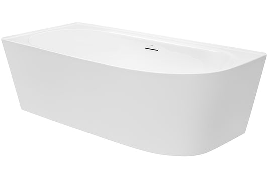 Natalia 1700 Freestanding Back-to-Corner Bath with Integrated Overflow