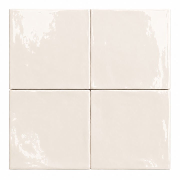 Newcastle Bone Handmade Look Wall Tile - Square Gloss