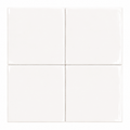 Newcastle Cotton White Handmade Look Wall Tile - Square Gloss