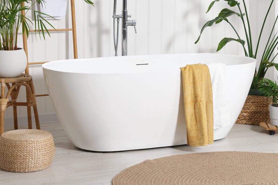 Novara 1480/1680 Freestanding Bath — White Baths, Acrylic Baths, Oval Baths