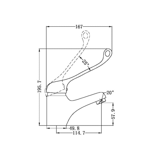 CLASSIC CARE BASIN MIXER CHROME