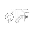 Nero Classic Shower Mixer Chrome