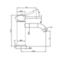 ZEN SS316L BASIN MIXER GRAPHITE