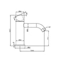 ZEN SS316L BASIN MIXER HANDLESS BRUSHED GOLD