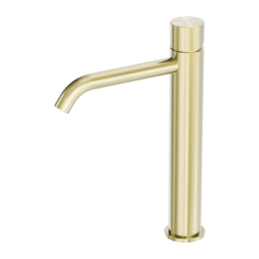 ZEN SS316L TALL BASIN MIXER HANDLESS BRUSHED GOLD