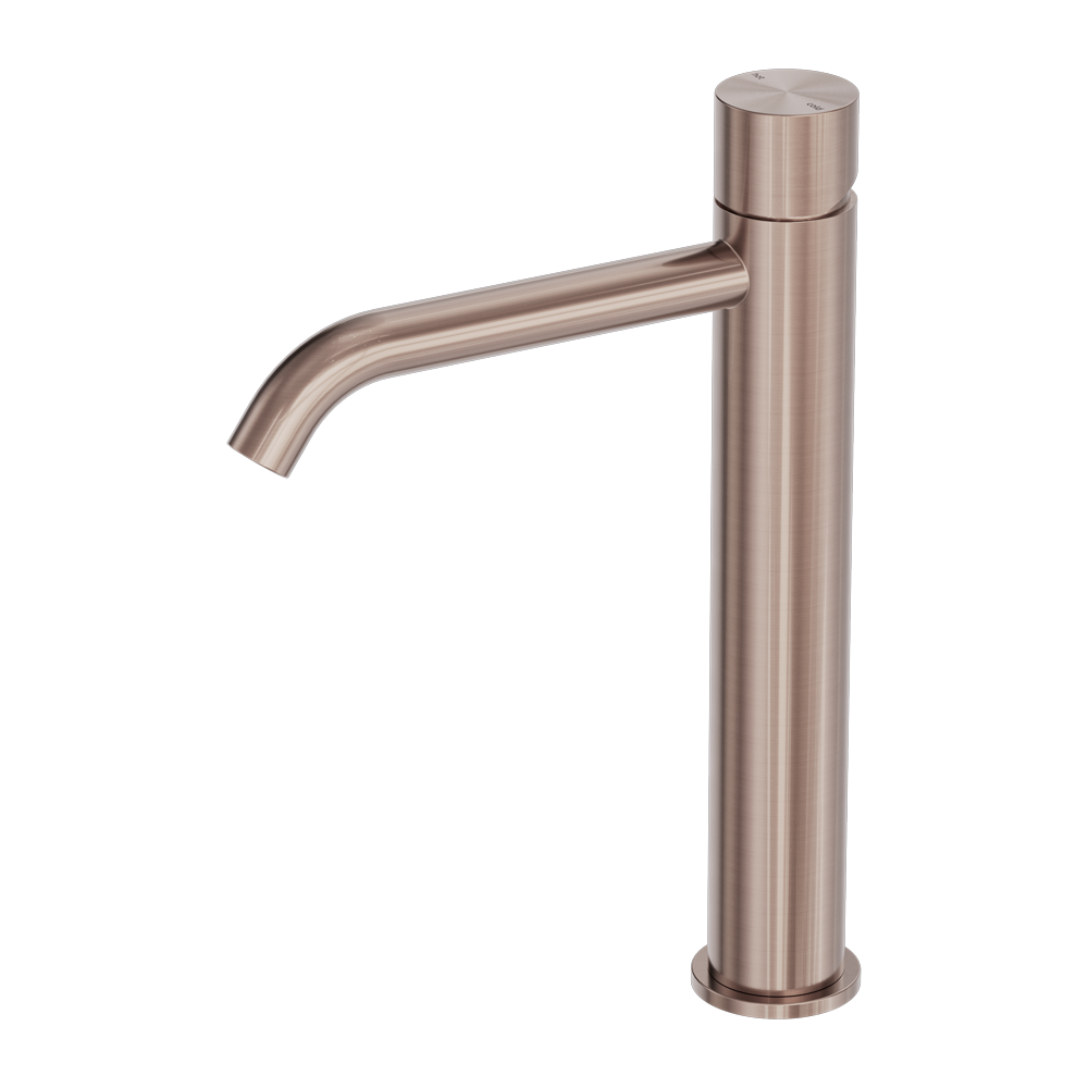 ZEN SS316L TALL BASIN MIXER HANDLESS BRUSHED BRONZE