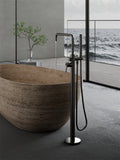 ZEN SS316L FREESTANDING BATH MIXER GRAPHITE