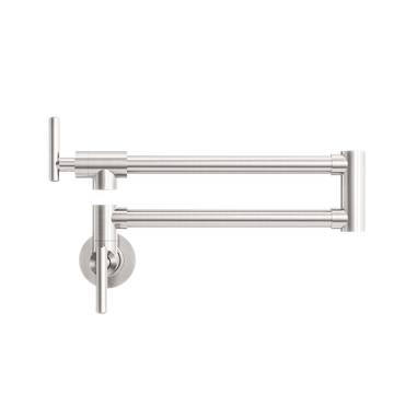 Zen 316L Stainless Steel Pot Filler Bn (NR162203BN) Brushed Nickel — Chrome & Stainless