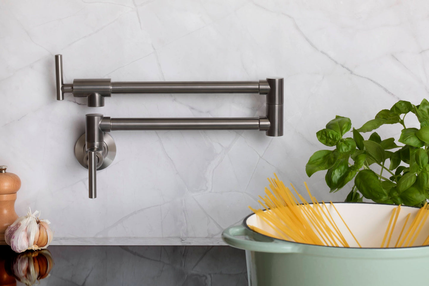 ZEN 316L STAINLESS STEEL POT FILLER GR (NR162203GR) GRAPHITE