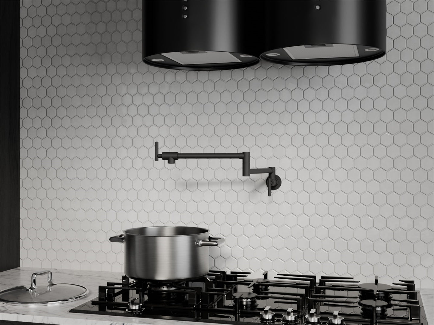 ZEN 316L STAINLESS STEEL POT FILLER PB (NR162203PB) PVD BLACK