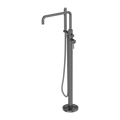 ZEN SS316L FREESTANDING BATH MIXER WITH OUTDOOR SHOWER HOSE GRAPHITE