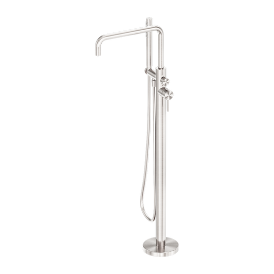 ZEN SS316L FREESTANDING BATH MIXER BRUSHED NICKEL