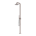 ZEN SS316L OUTDOOR FREESTANDING SHOWER COLUMN BRUSHED BRONZE