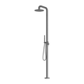ZEN SS316L OUTDOOR FREESTANDING SHOWER COLUMN GRAPHITE