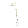 ZEN SS316L TWIN SHOWER WITH OUTDOOR SHOWER HOSE BRUSHED GOLD