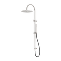 ZEN SS316L TWIN SHOWER WITH OUTDOOR SHOWER HOSE BRUSHED NICKEL