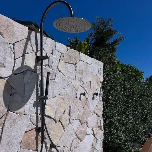 ZEN SS316L TWIN SHOWER WITH OUTDOOR SHOWER HOSE GRAPHITE (NR162205C01GR) GRAPHITE