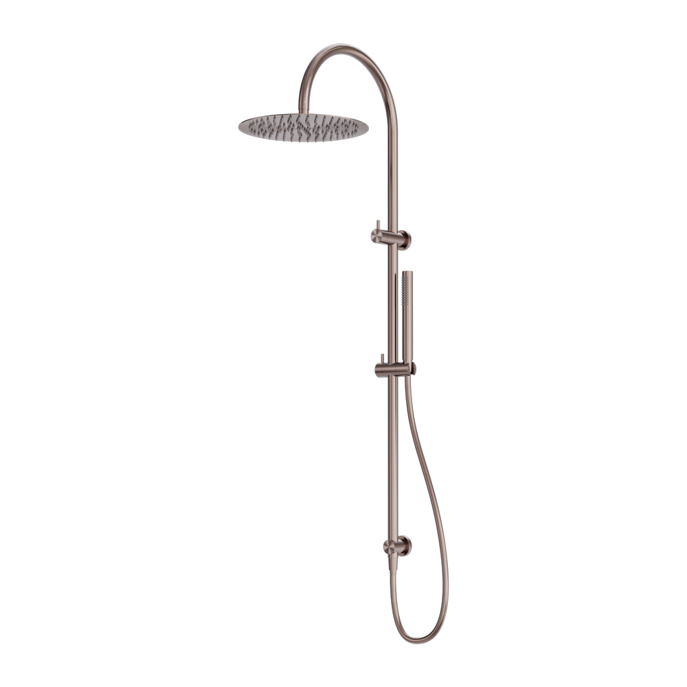ZEN SS316L TWIN SHOWER BRUSHED BRONZE