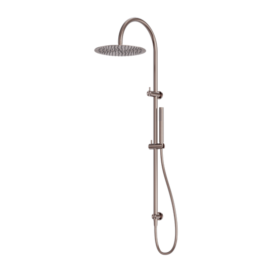 ZEN SS316L TWIN SHOWER BRUSHED BRONZE