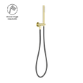 ZEN SS316L SHOWER ON BRACKET WITH OUTDOOR SHOWER HOSE BRUSHED GOLD