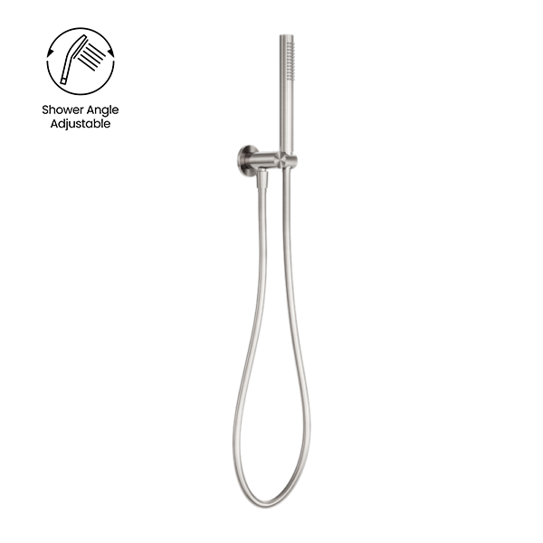 ZEN SS316L SHOWER ON BRACKET BRUSHED NICKEL