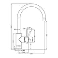 ZEN SS316L KITCHEN MIXER BRUSHED NICKEL