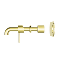 ZEN SS316L WALL BASIN/BATH MIXER 185/230MM SPOUT TRIM KITS ONLY BRUSHED GOLD