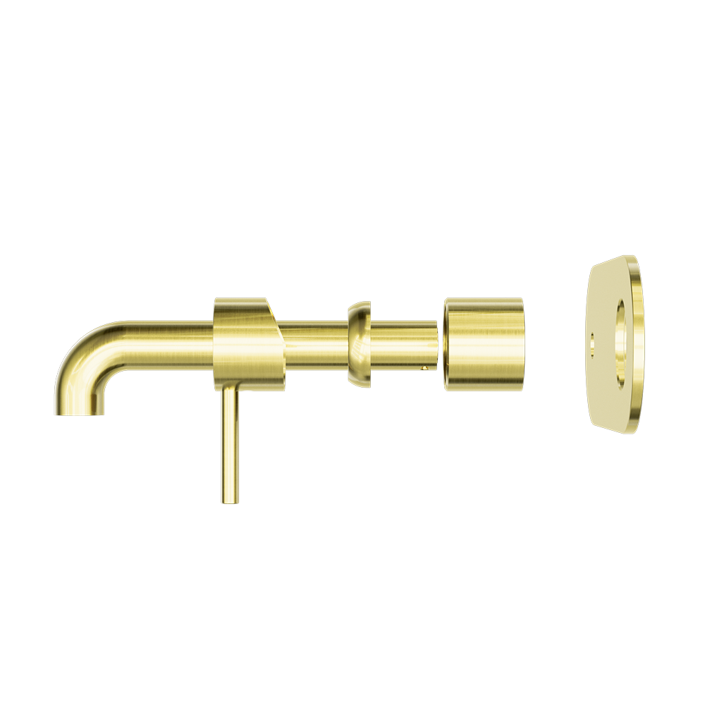ZEN SS316L WALL BASIN/BATH MIXER 185/230MM SPOUT TRIM KITS ONLY BRUSHED GOLD