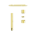 ZEN SS316L WALL BASIN/BATH MIXER 185/230MM SPOUT TRIM KITS ONLY BRUSHED GOLD