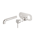 ZEN SS316L WALL BASIN/BATH MIXER 185/230MM SPOUT TRIM KITS ONLY BRUSHED NICKEL