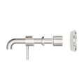 ZEN SS316L WALL BASIN/BATH MIXER 185/230MM SPOUT TRIM KITS ONLY BRUSHED NICKEL