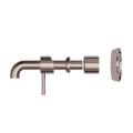 ZEN SS316L WALL BASIN/BATH MIXER 185/230MM SPOUT TRIM KITS ONLY BRUSHED BRONZE