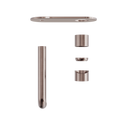 ZEN SS316L WALL BASIN/BATH MIXER 185/230MM SPOUT TRIM KITS ONLY BRUSHED BRONZE