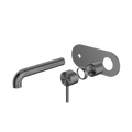 ZEN SS316L WALL BASIN/BATH MIXER 185/230MM SPOUT TRIM KITS ONLY GRAPHITE