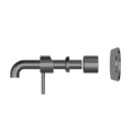 ZEN SS316L WALL BASIN/BATH MIXER 185/230MM SPOUT TRIM KITS ONLY GRAPHITE