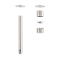 ZEN SS316L WALL BASIN/BATH MIXER SEPARATE BACK PLATE 185/230MM SPOUT TRIM KITS ONLY BRUSHED NICKEL