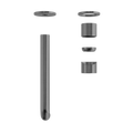 ZEN SS316L WALL BASIN/BATH MIXER SEPARATE BACK PLATE 185/230MM SPOUT TRIM KITS ONLY GRAPHITE