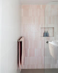 MECCA DOUBLE TOWEL RAIL 600/800MM BRUSHED NICKEL