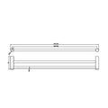 ZEN SS316L DOUBLE TOWEL RAIL 600/800MM BRUSHED BRONZE