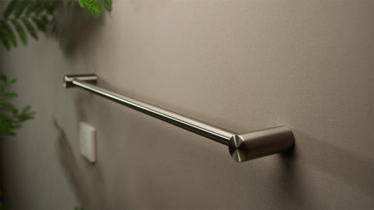 ZEN SS316L SINGLE TOWEL RAIL 600/800MM BRUSHED NICKEL