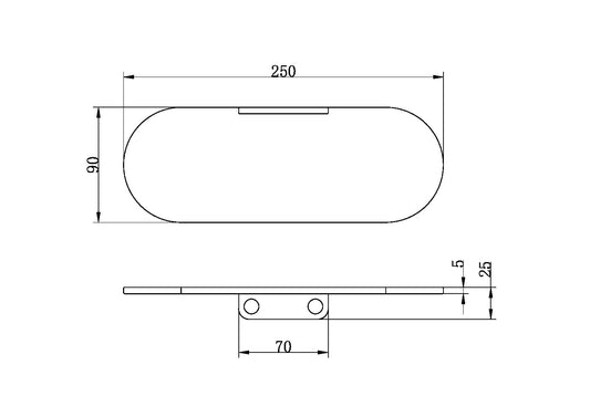ZEN SS316L SOAP DISH HOLDER GRAPHITE (NR1681GR) GRAPHITE