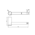 ZEN SS316L TOILET ROLL HOLDER BRUSHED GOLD