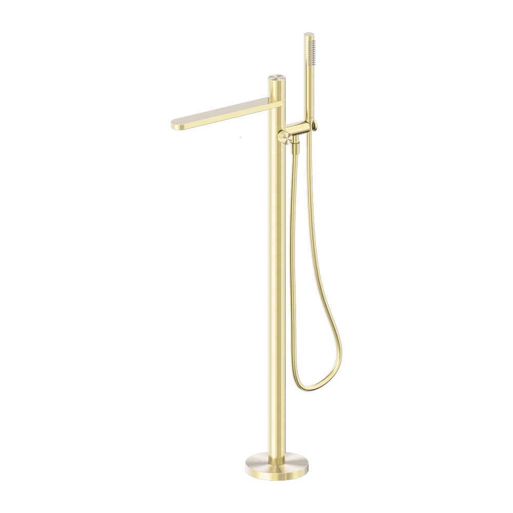PURE SS316L PROGRESSIVE FREESTANDING BATH MIXER BRUSHED GOLD